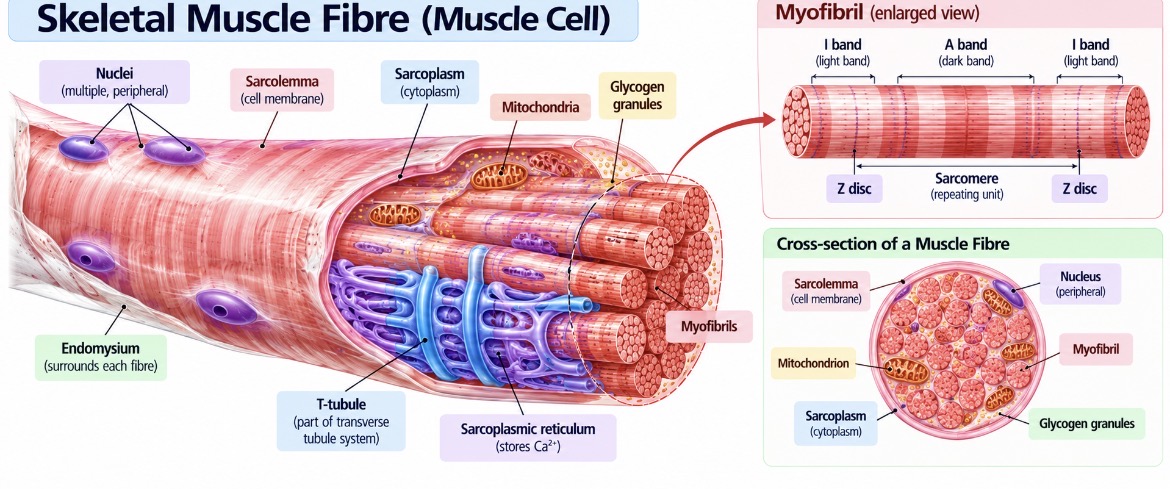 Skeleton muscle fribe