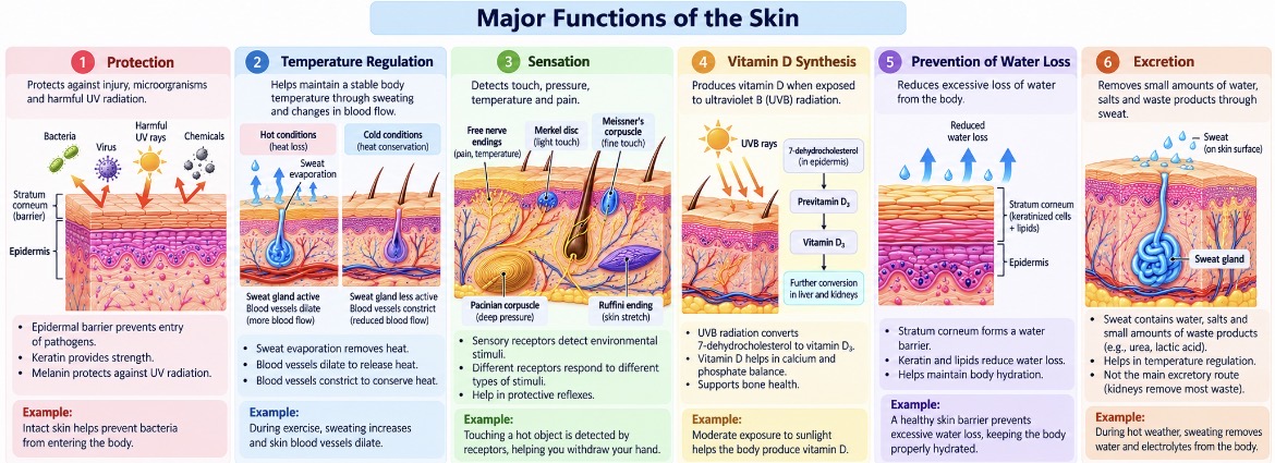 Major function of skin