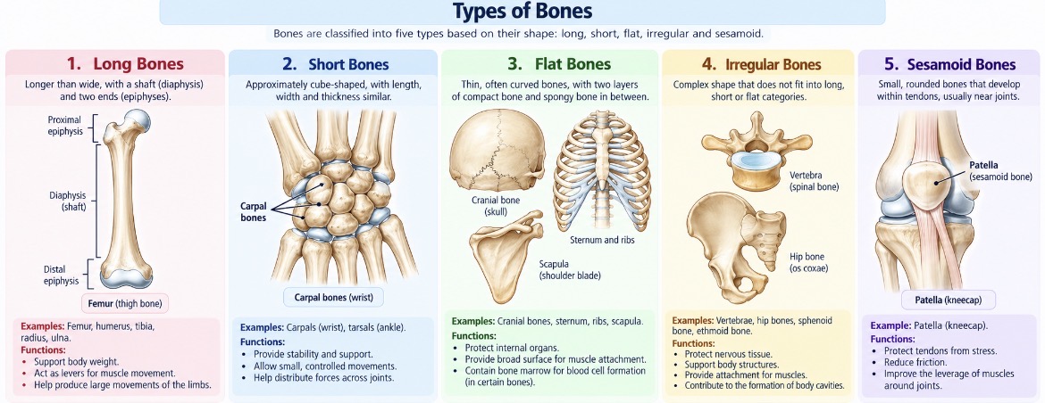 Types of bones
