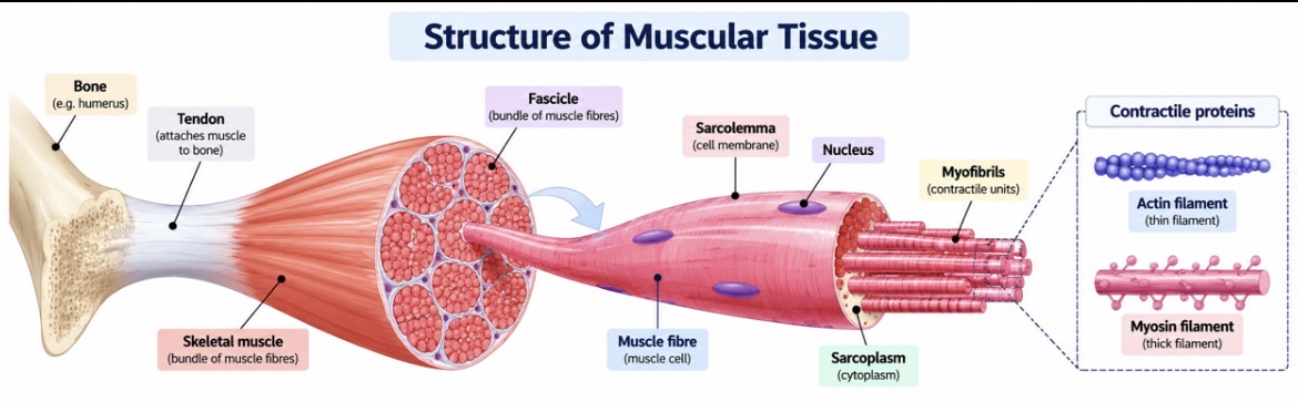 Muscular tissue’s structure