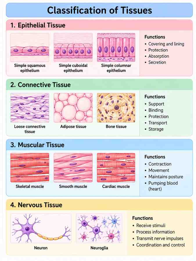 classification of tissues