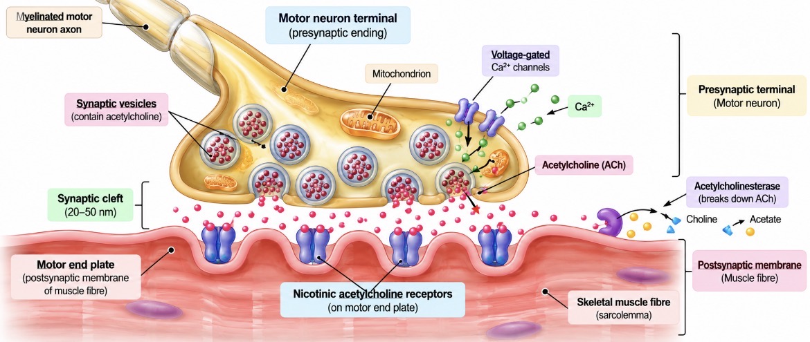 Muscle terminal neuron