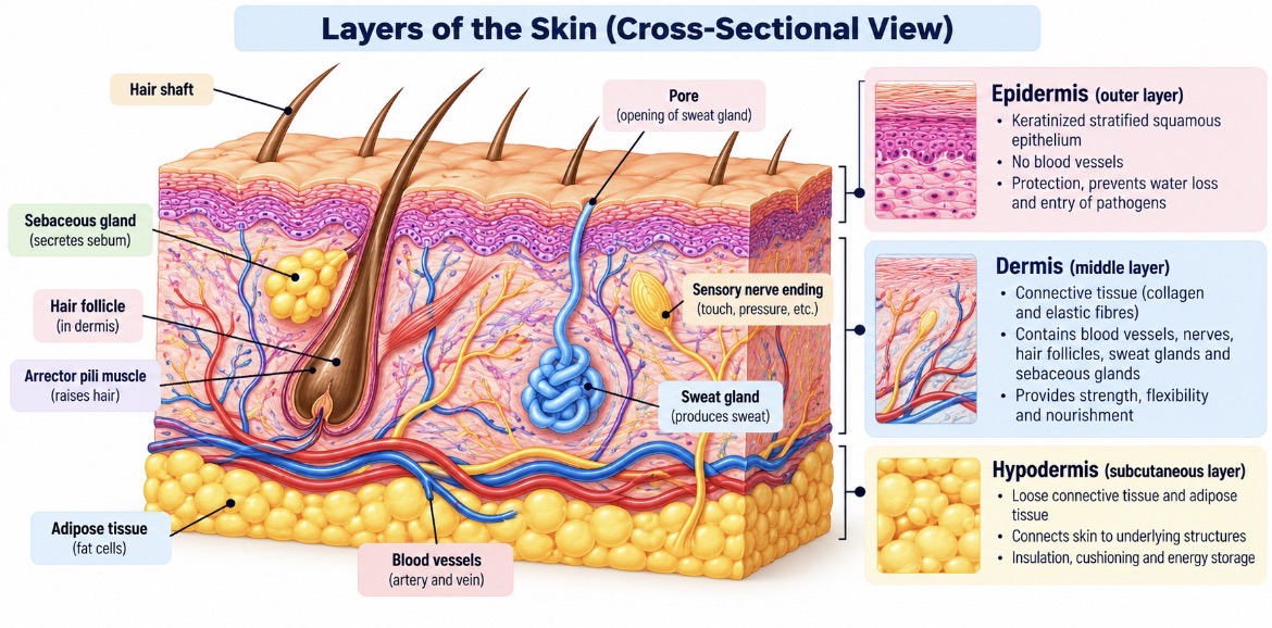 Layers of skin