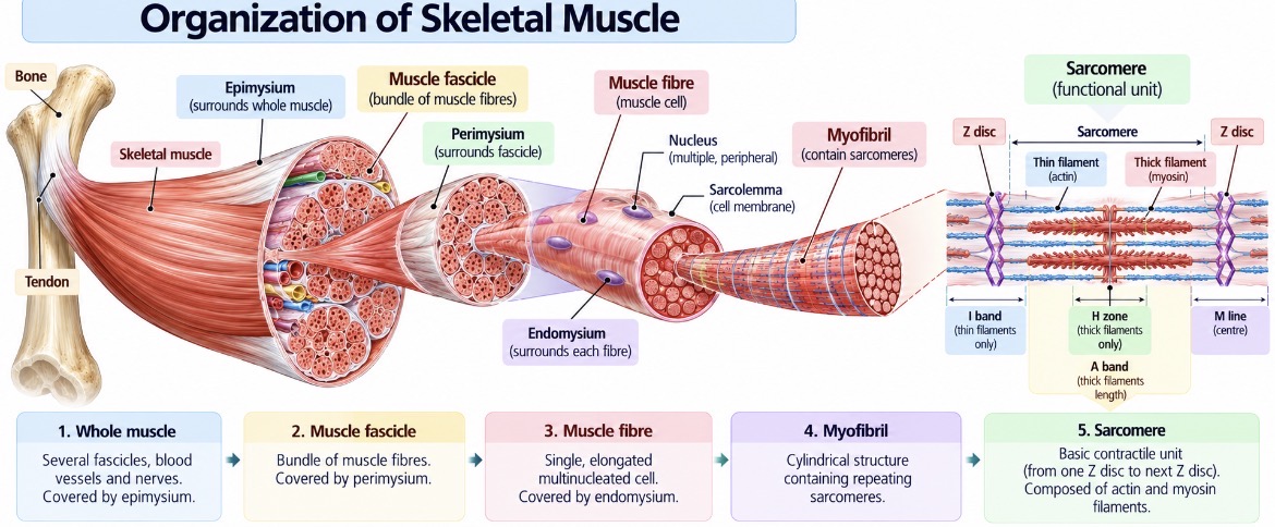 Structure of skeleton muscle