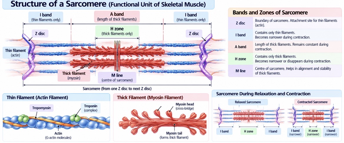 Structure of sarcomere