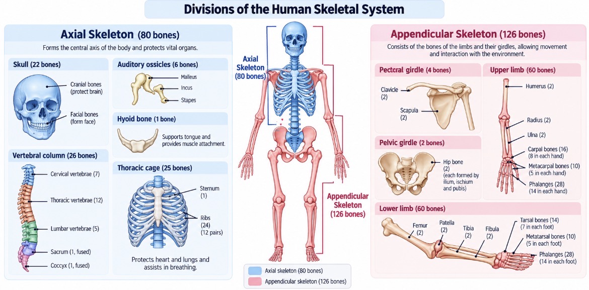 Division of human skeletal